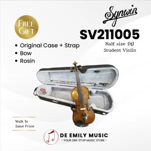 Synwin SV211005 1/2 Half Size Student Violin Outfit (SV1005)